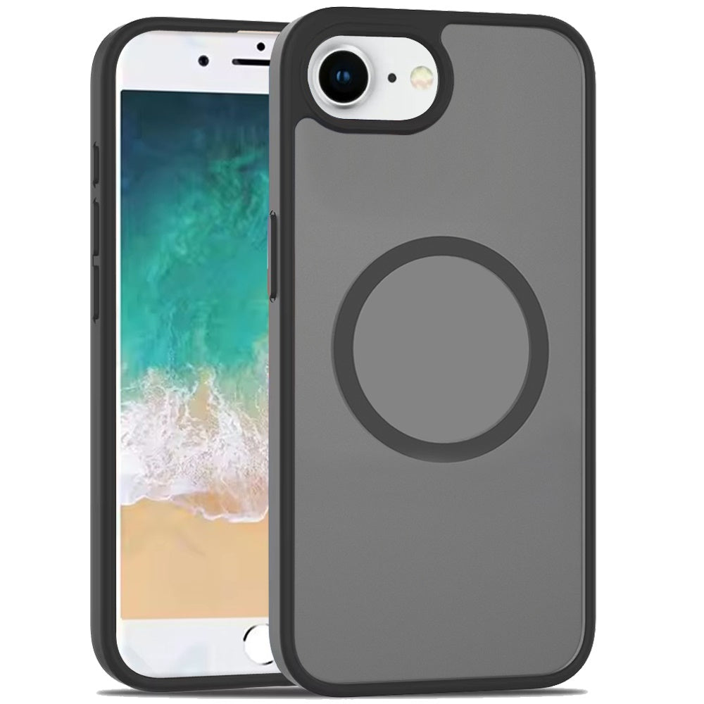 For Apple iPhone 16e (E edition) MagSafe Compatible Case Hybrid Soft TPU Bumper Hard Translucent Matte Back Slim Shockproof Case Cover