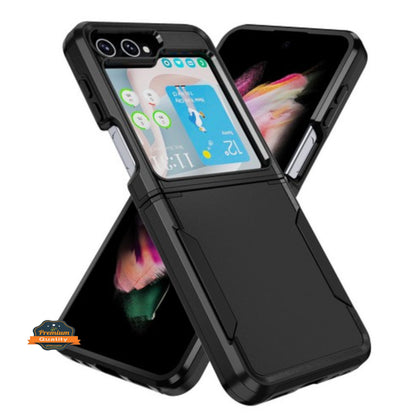 For Motorola Razr 2025 /2024 Rugged Heavy-Duty Dual Layer Military-Grade, Rubber TPU Defender, Hybrid Shockproof Case Cover