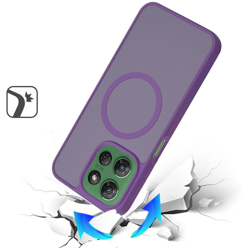 For Motorola Moto G Stylus 5G 2025 MagSafe Compatible Case Hybrid Soft TPU Bumper Hard Translucent Matte Back Slim Shockproof Case Cover