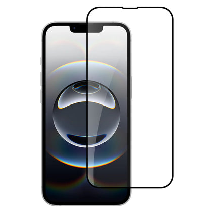 For Apple iPhone 16e Tempered Glass Screen Protector [Full Coverage] Curved Black Edged 9H Hardness Glass Screen Protector Protector Clear Black