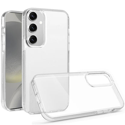 For Apple iPhone 16 Pro (6.3") Classic Transparent Hybrid Acrylic Thick 2.0mm Rubber Gummy Hard Back PC TPU Frame Case Cover Clear