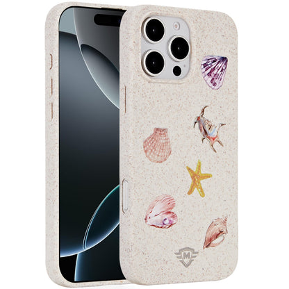 For Apple iPhone 16 Pro (6.3") Eco Friendly Bio-Degradable Design Hybrid Cases Slim Fit Soft TPU Drop Protection Rubber printed Case Cover
