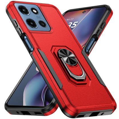 For Samsung Galaxy A16 5G Hybrid Rugged Tough 2in1 Drop-Proof Protection Military Grade Armor with Metal Ring Stand Case Cover