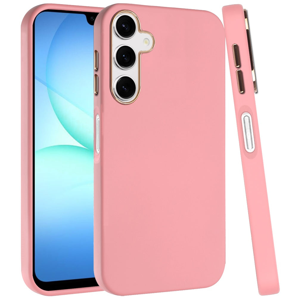 For Samsung Galaxy A17 5G Hybrid Armor Shockproof, Durable Bumper Rubber Gummy Gel Slick Hard PC Silicone TPU Case Cover