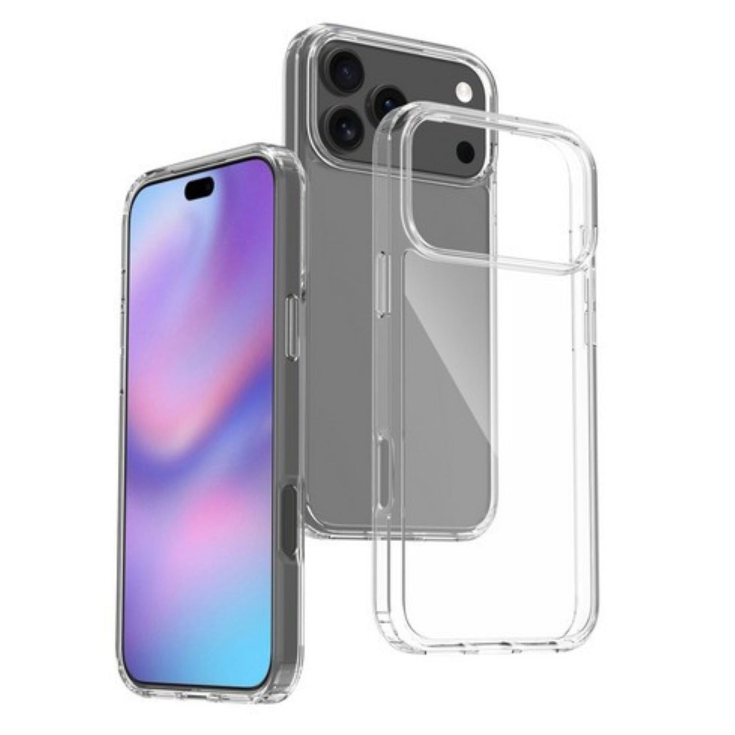 For Apple iPhone 17 Pro Max Crystal HD Clear Back Hybrid Case TPU Bumper Frame Slim Shockproof Hard Defender Case Cover