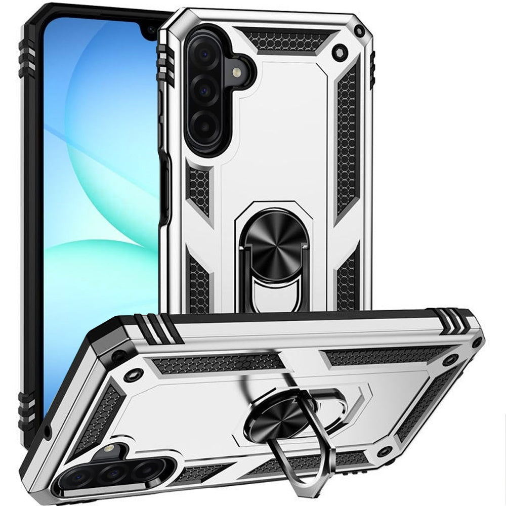 For Samsung Galaxy S25 Fan Edition /Galaxy S25 FE Hybrid Shockproof Durable 360 Degree Rotatable Ring Stand Holder Kickstand Fit Magnetic Car Mount Case Cover
