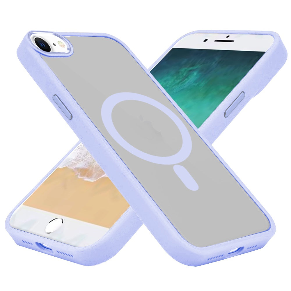 For Apple iPhone 16e MagSafe Compatible Transparent Greatest Clear Acrylic with Color Frame Thick Hybrid TPU Hard Case Cover