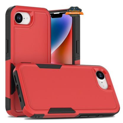 For Apple iPhone 16e /iPhone SE4 Rugged Heavy-Duty Dual Layer Military-Grade, Rubber TPU Defender, Hybrid Shockproof Case Cover