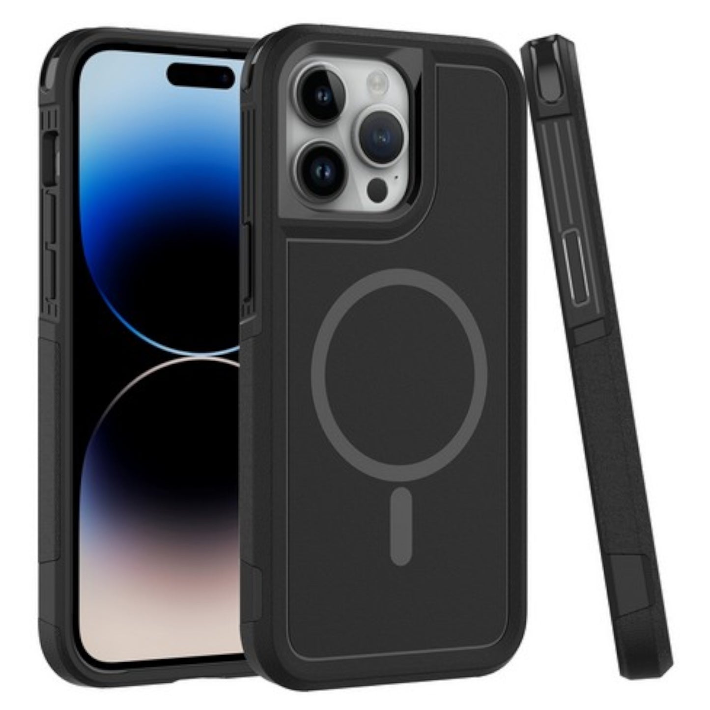 For Apple iPhone 16 Plus (6.7") Heavy Duty Rugged & Dual-Layer Protection with Magnetic Circle Compatible with Magsafe Shockproof Case Cover