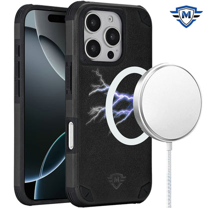 For Apple iPhone 16 (6.1") Premium Heavy Duty Dual-Layer Rugged Protection, Shockproof Tough Magnetic Compatible with MagSafe Case Cover