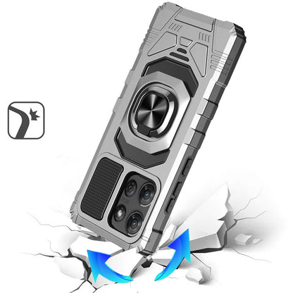 For Motorola Moto G Stylus 5G 2025 Hybrid Dual Layer with 360° Rotate Magnetic Ring Stand Holder Kickstand TPU Rugged PC Shockproof Case Cover