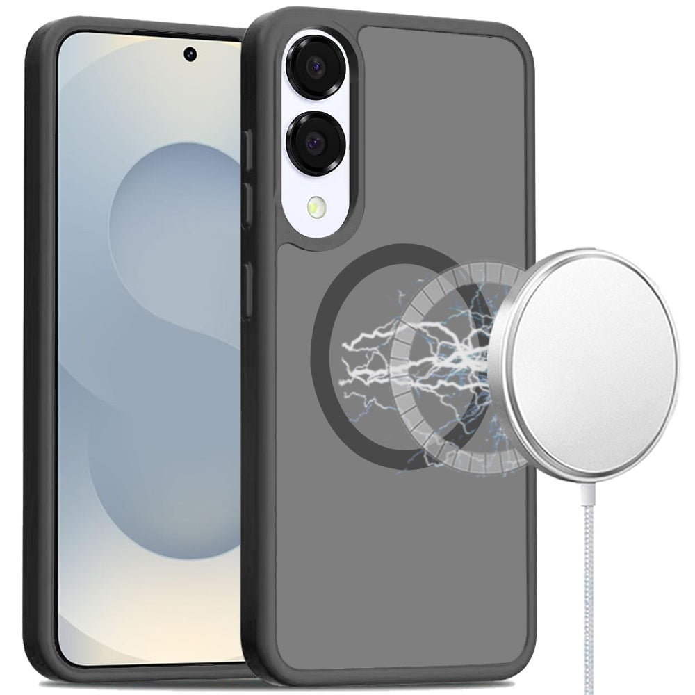 For Samsung Galaxy S25 EDGE MagSafe Compatible Case Hybrid Soft TPU Bumper Hard Translucent Matte Back Slim Shockproof Case Cover