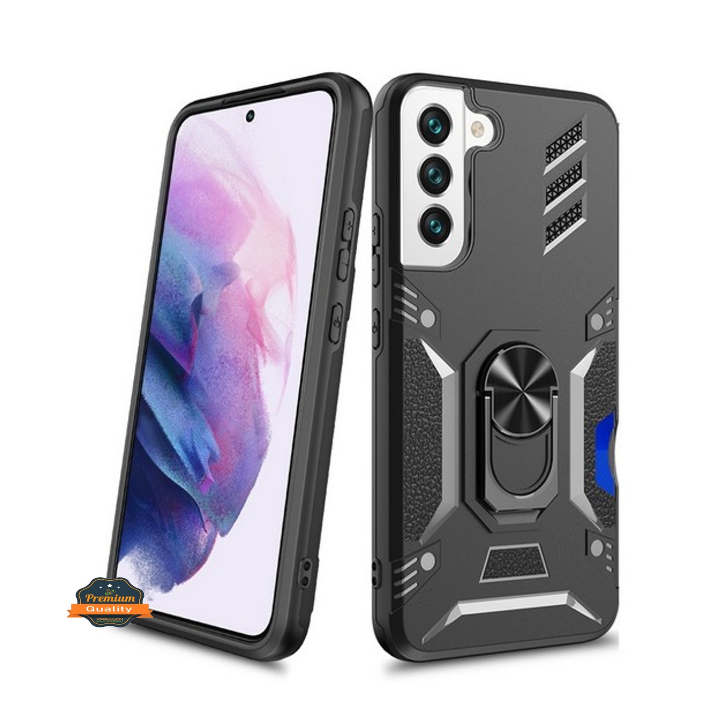 For Gabb Phone 4 Pro Invisible back Wallet Credit Card Holder with Ring Stand Kickstand Heavy Duty Slim Shockproof Hybrid Case Cover