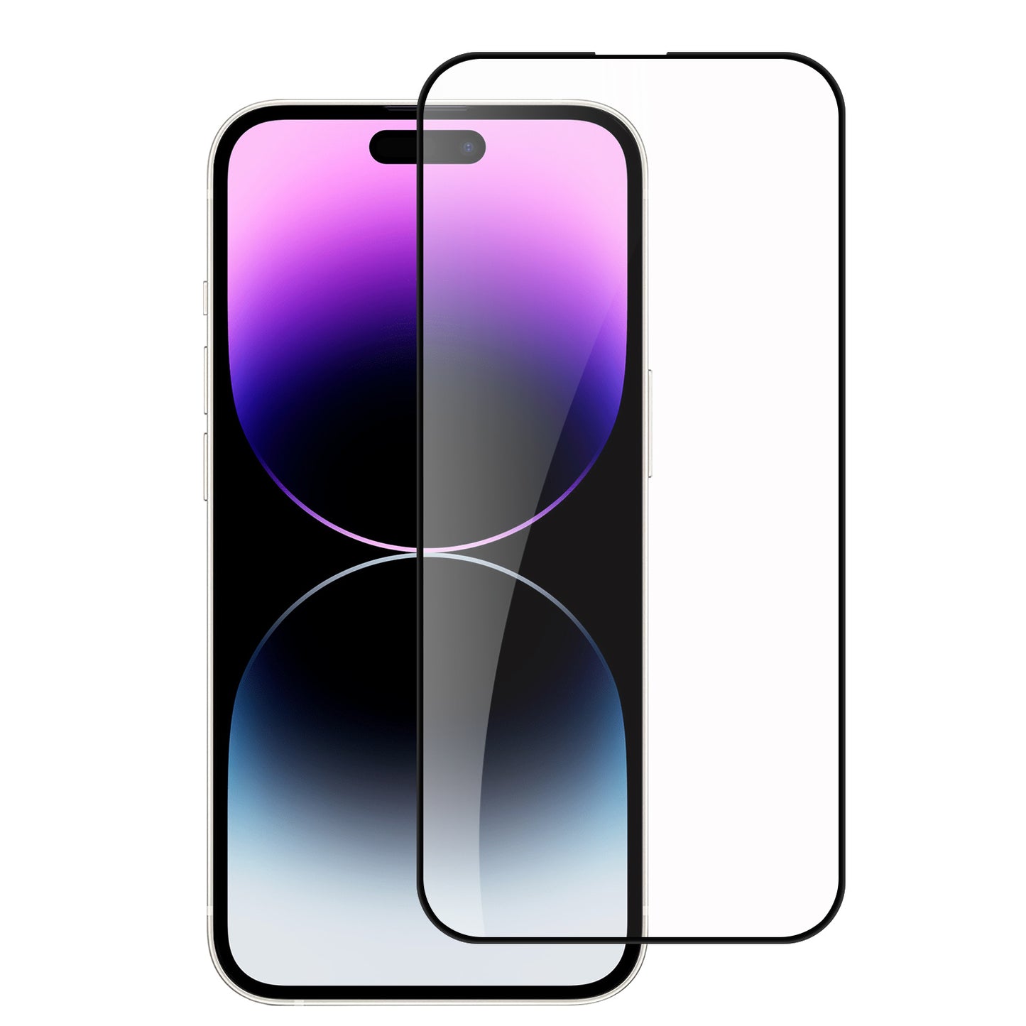 For Apple iPhone 16 /Pro Max Plus Tempered Glass Screen Protector [Full Coverage] Curved Fit Black Edged 9H Hardness Glass Screen Protector Case Cover