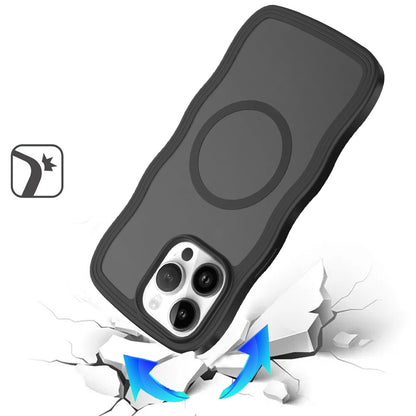 For Apple iPhone 16e Grip Hand Magnetic Hybrid Case Shockproof Protection Matte Skin Rubber TPU + PC Case Cover