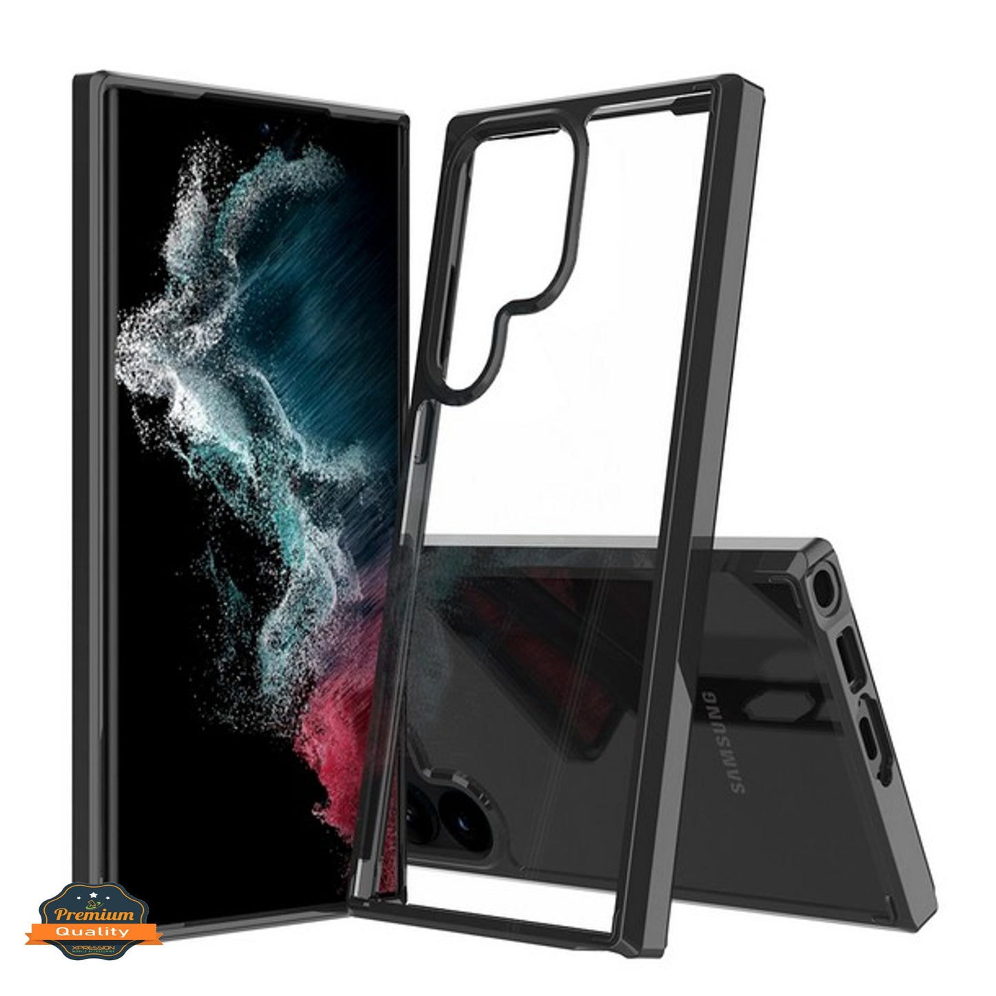 For Samsung Galaxy S25 Ultra Crystal HD Clear Back Hybrid Case TPU Bumper Frame Slim Shockproof Hard Defender Case Cover