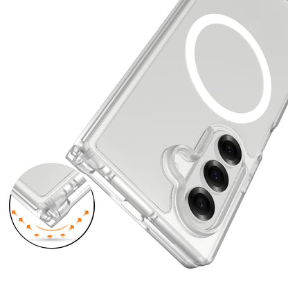 For Samsung Galaxy Z Fold 7 Magnetic Case Hybrid Soft TPU Rubber Bumper Hard Translucent Matte Back Slim Shockproof Case Cover