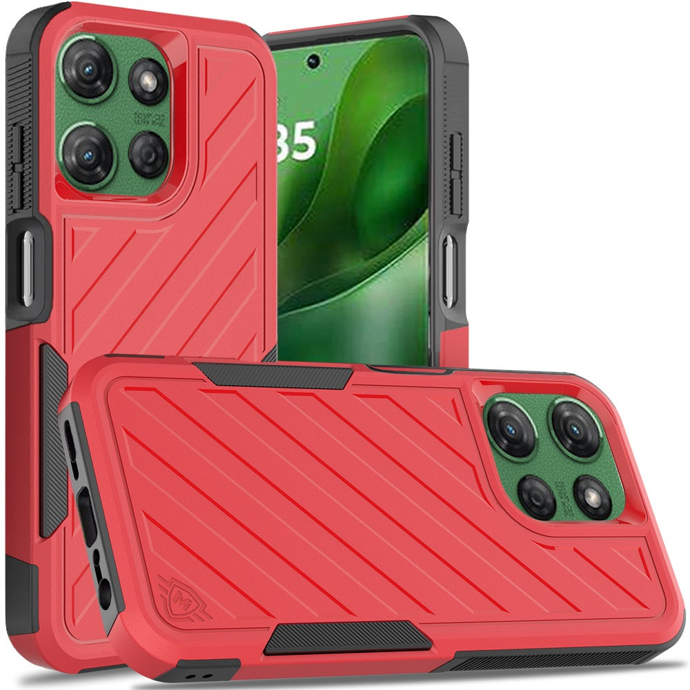 For Samsung Galaxy A36 Hybrid lined shockproof dual layer Rugged 2in1 Hard PC & Silicone TPU Non Slip Textured Tough Armor Case Cover