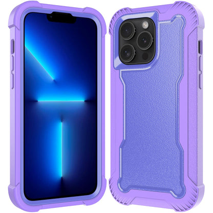 For Apple iPhone 16 Pro (6.3") Tough Hybrid Shockproof Hybrid PC + TPU Bumper Frame Rubber Drop Proof 3in1 Armor Full Body Case Cover