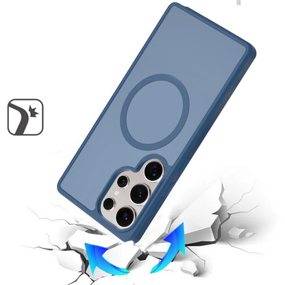 For Samsung Galaxy S25 Ultra MagSafe Compatible Case Hybrid Soft TPU Bumper Hard Translucent Matte Back Slim Shockproof Case Cover