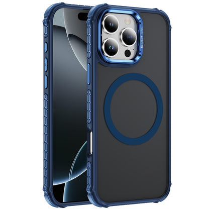 For Apple iPhone 14 Pro Max Hybrid Metal Camera Stand Ring Sturdy, Compatible with MagSafe, Matte Hard TPU Colorful Edge Case Cover