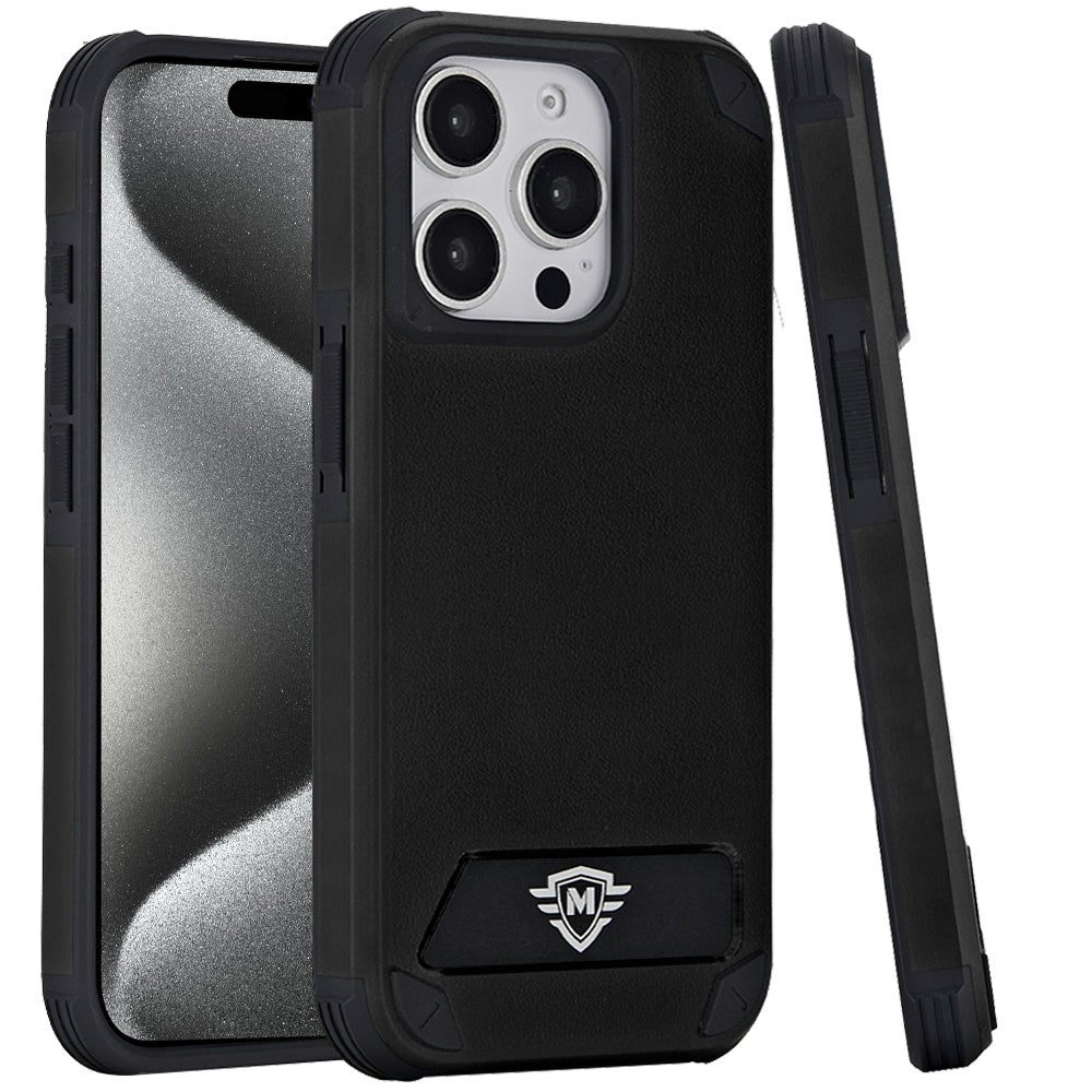 For Apple iPhone 16 Pro Max (6.9") Premium Heavy Duty Dual-Layer Rugged, Shockproof Kickstand Magnetic Compatible with MagSafe Case Cover