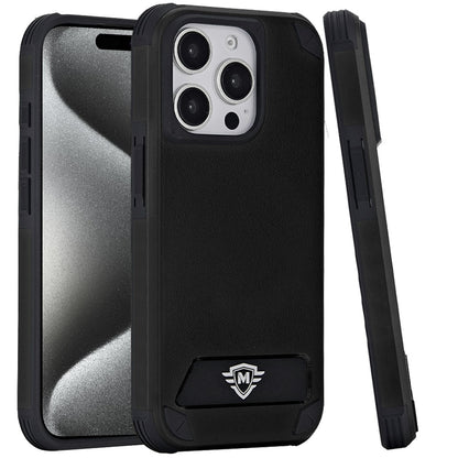 For Apple iPhone 16 Pro Max (6.9") Premium Heavy Duty Dual-Layer Rugged, Shockproof Kickstand Magnetic Compatible with MagSafe Case Cover