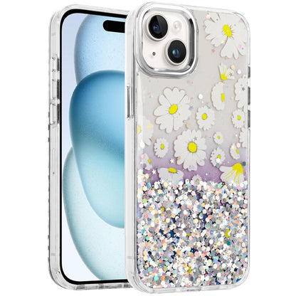 For Apple iPhone 16 Pro Max Fashion Beautiful Epoxy Design Hybrid Fashion Stylish TPU Protective, Shockproof Hybrid PC Case Cover
