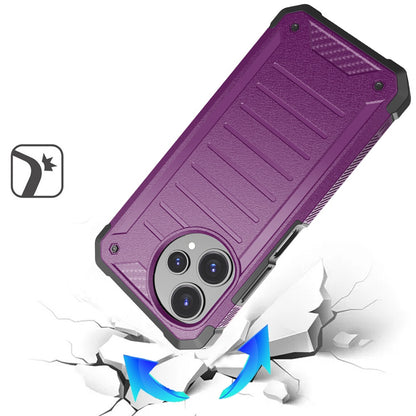 For Cricket Icon Pro 2026 Tough Lined Design Hybrid Shockproof Protective Rugged TPU Hard PC with Durable Grip Case Cover