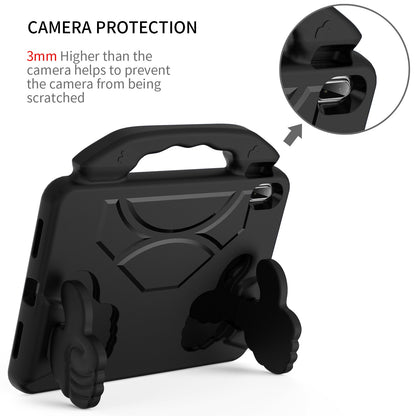 For Kid-Friendly Hybrid Tablet Shockproof Stand Case Antislip Rubber Silicone TPU - Thumbs Up Kickstand Black Tablet Case Cover