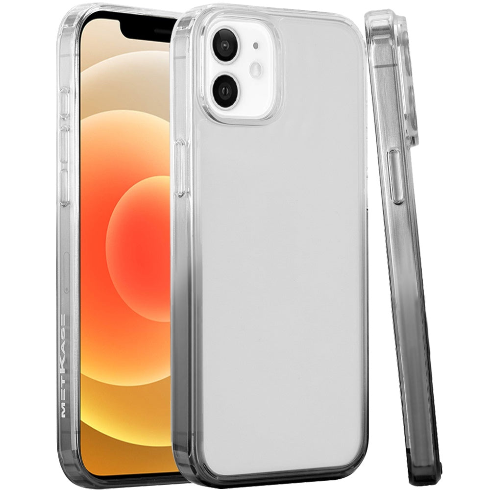 For Apple iPhone 16 (6.1") Transparent Two Tone Gradiant Magnetic Space [Compatible with Magsafe] Hybrid Shockproof Protective Case Cover