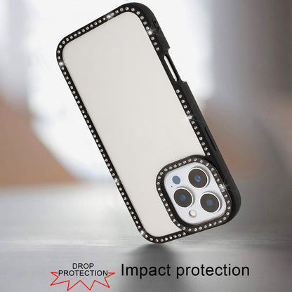 For Samsung Galaxy A16 5G Diamond Full Rhinestone Clear Hybrid Protective, Sparkly Bling Transparent Shockproof Bumper All Around Case Cover