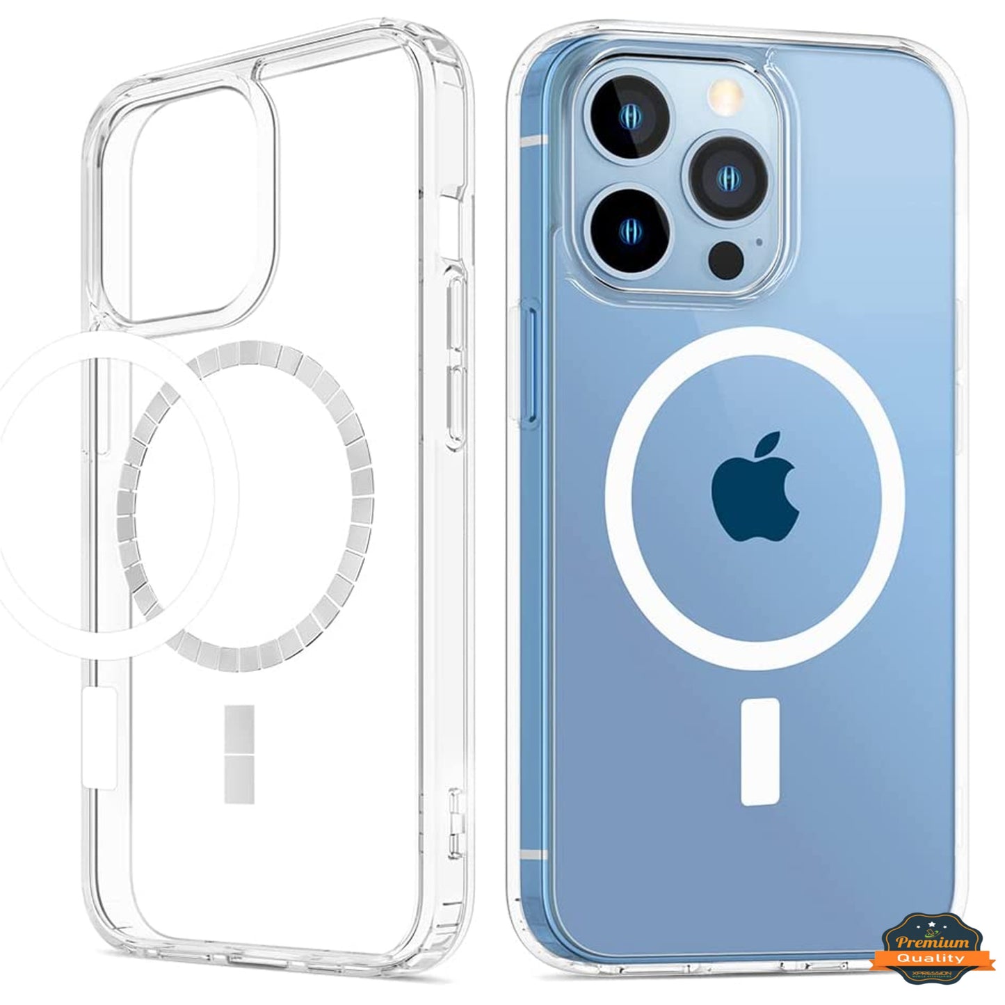 For Samsung Galaxy S25 Fan Edition /Galaxy S25 FE Magnetic Clear, MagSafe Wireless Charger Compatible, Slim PC + TPU Hybrid Transparent Design Case Cover Clear
