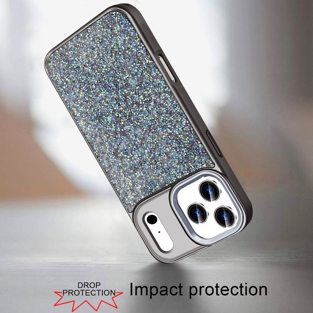 For Samsung Galaxy A17 5G Crystal Sparkle Diamond Glass Full Mini Glitter Bling Frame TPU Hybrid Protective Case Cover
