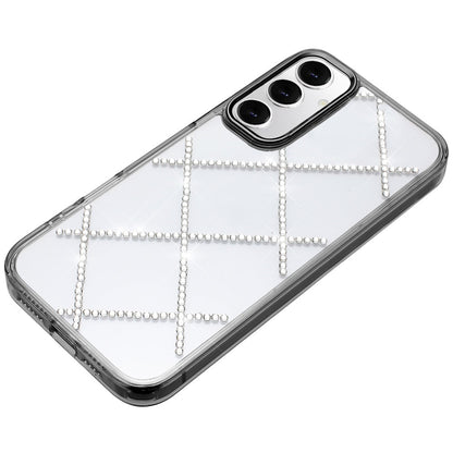 For Samsung Galaxy A16 5G Gem Glitter Diamond Bling Clear Hybrid TPU Cover, Colorful Shockproof Protective Back, Slim Fit for Women Girls Case Cover