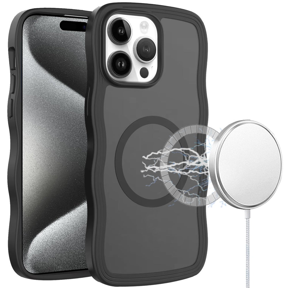 For Apple iPhone 16e Grip Hand Magnetic Hybrid Case Shockproof Protection Matte Skin Rubber TPU + PC Case Cover