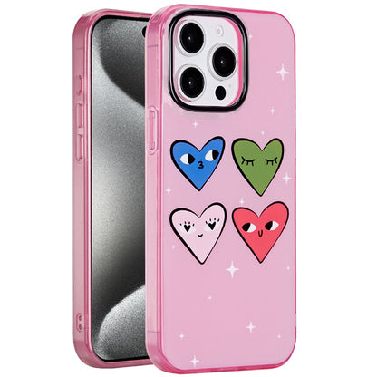 For Apple iPhone 16 Pro Max Fashion Layer Design Slim IMD TPU Protective, Shockproof Hybrid Stylish Durable Hard PC Case Cover