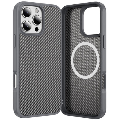 For Apple iPhone 14 /13 Carbon Fiber Design with Magnetic HQ 2.0mm Thick Hybrid Shockproof Rubber Hard PC Case Cover