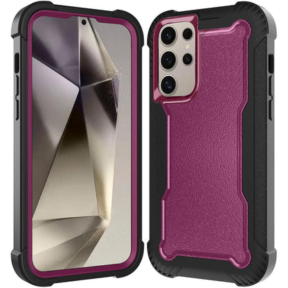 For Samsung Galaxy S25+ /S25 Plus /S24+ Plus Tough Hybrid Case - Shockproof 3-in-1 Armor Full-Body Protection PC + TPU Rubber Bumper Frame Case Cover