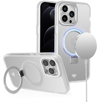 For Apple iPhone 16 Plus (6.7") Premium Magnetic Metal Matte Built-in Compatible with MagSafe Stand Hybrid Shock TPU Case Cover