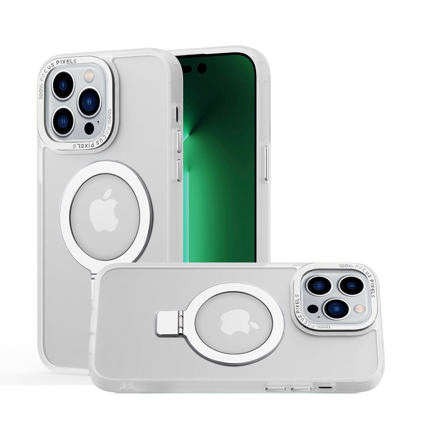 For Samsung Galaxy S25+ /S25 Plus /S24+ Plus Magnetic Metal Matte with Built-in MagSafe Stand, Hybrid Shockproof Armor, TPU Frame Case Cover