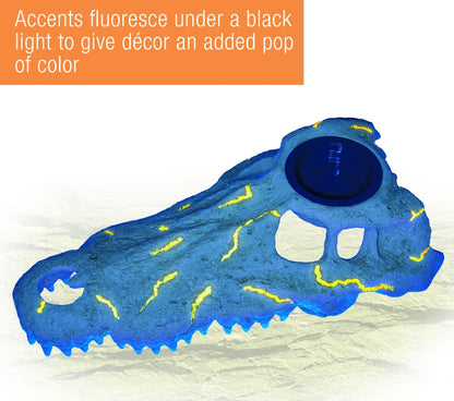 Zilla Rapid Sense Decor Crocodile Skull [Reptile Supplies] Large - 1 count