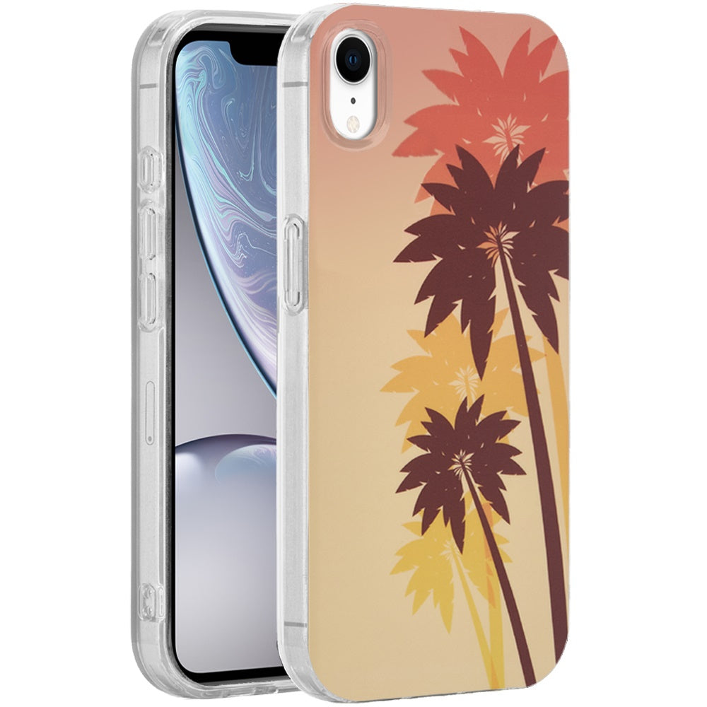 For Apple iPhone XR Fashion Layer Design Slim IMD TPU Protective, Shockproof Hybrid Stylish Durable Hard PC Case Cover