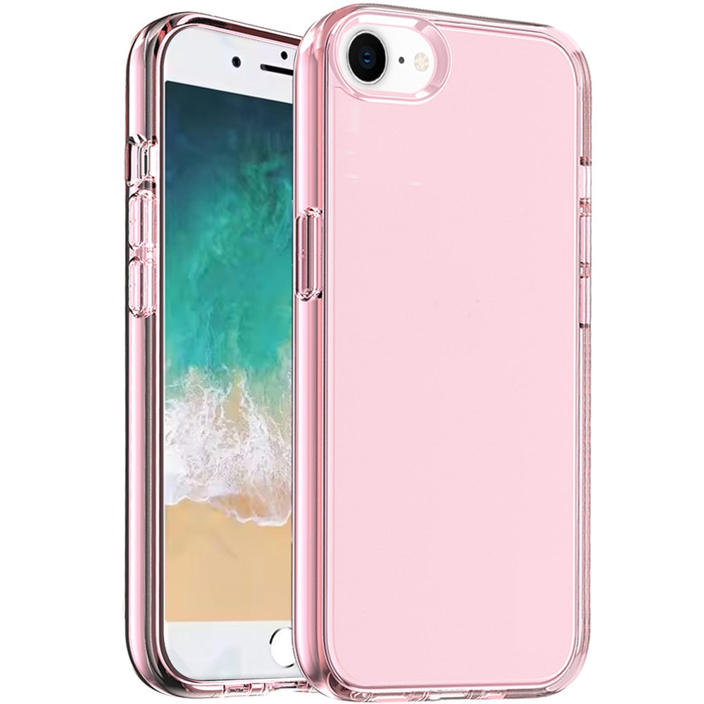 For Apple iPhone 16e Transparent Shock Absorption PC + TPU Rubber Gel Thick 3mm Hybrid Silicone Slim Fit Back Case Cover