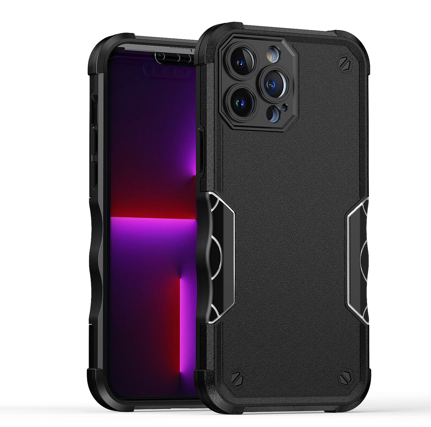 For Samsung Galaxy A36 Slim Tough Shockproof Hybrid Heavy Duty 2in1 Dual Layer TPU Bumper Rugged Rubber Defend Armor Case Cover