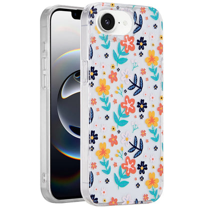 For Apple iPhone 16e Fashion Layer Design Slim IMD TPU Protective, Shockproof Hybrid Stylish Durable Hard PC Case Cover