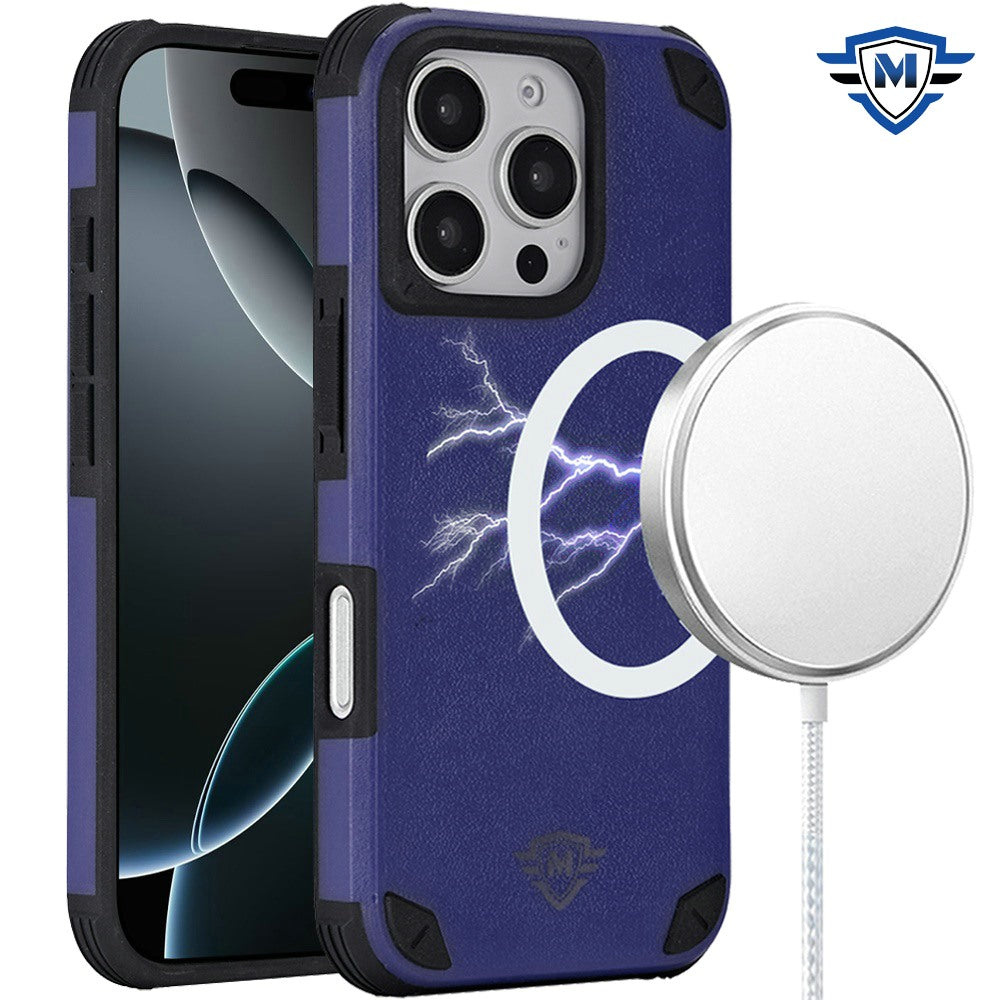 For Apple iPhone 15 Pro Max (6.7") Premium Heavy Duty Dual-Layer Rugged Protection, Shockproof Magnetic Compatible with MagSafe Case Cover