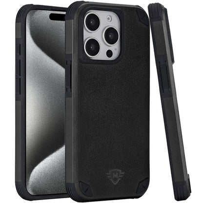 For Apple iPhone 16 (6.1") Premium Heavy Duty Dual-Layer Rugged Protection, Shockproof Tough Magnetic Compatible with MagSafe Case Cover