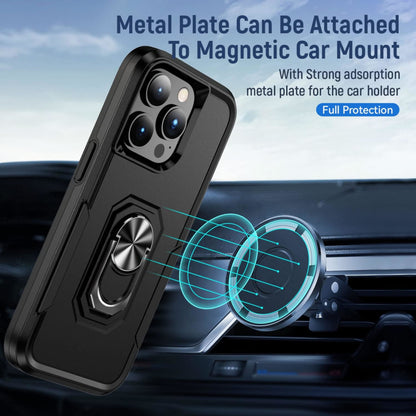 For Samsung Galaxy A16 Slim Hybrid Case with Ring Stand 360° Rotate & Magnetic Back Grip Kickstand Military Grade Shockproof Protector