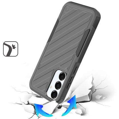 For Samsung Galaxy S25+ /S25 Plus /S24+ Plus Hybrid lined shockproof dual layer Rugged 2in1 Hard PC & Silicone TPU Non Slip Textured Tough Armor Case Cover
